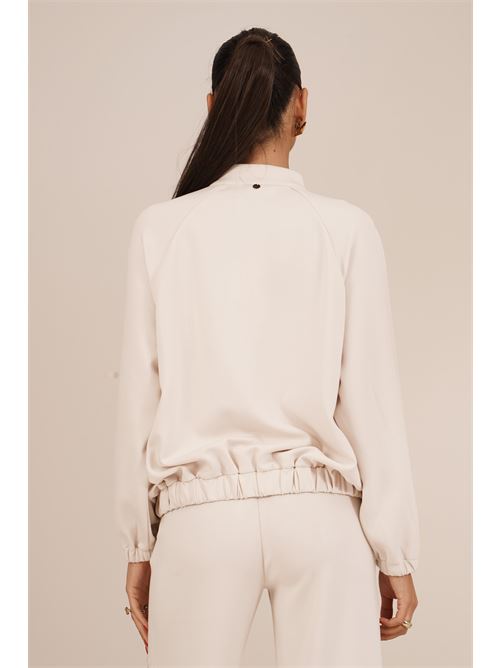 Felpa in viscosa con strass Luckylu Milano | CP02SCCHALK